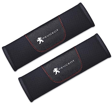 2 Pezzi Auto Copri Cintura Sicurezza per Peugeot 3008 4007 5008 GT Line STI 108 106 2008 206cc 207CC 306 308 508, Durevole Morbido Comfort Protezione della Spalla Imbottitura Supporto Testa Accessori