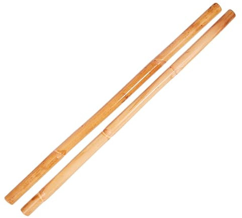 Sportech Italia - Coppia Escrima in Rattan Bambu naturale (SKIN) Arti Marziali Kung-Fu Kali Arnis