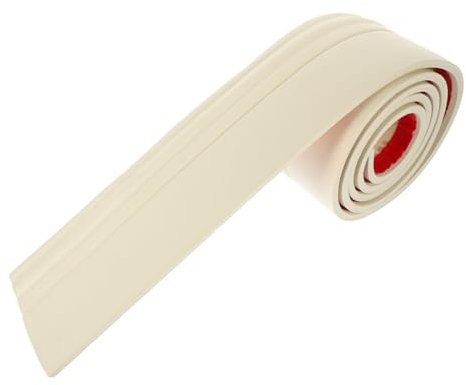 Hemobllo Abnehmbarer Wandbesatz Sockelaufkleber Selbstklebender Aufkleber für Selbstklebende Wandbordüre in Weiß