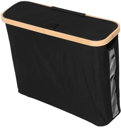 CATIEBYE Bamboo Paper Towel Storage Basket Toilet Holder Box for Bathroom Countertop Bin Lid Decorative Easy to Clean