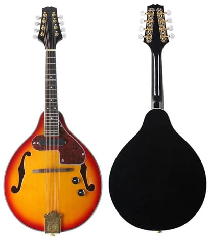 Mandoline Musikinstrumente Für Anfänger Elektrische Mandoline Mit 8 Saiten A-Stil Palisander-Griffbrett Mandoline Für Erwachsene Musikinstrument Mit Taschen-Picks Und Stimmgerät