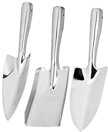 Yardwe 3 Teiliges Gartenwerkzeug Set Aus Edelstahl Handwerkzeuge Schaufeln Für Die Gartenarbeit Robuste Und Langlebige Gartenschaufeln Für Blumen Und Pflanzenpflege