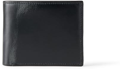 Amazon Essentials Portafoglio Bifold in Pelle Uomo, Nero, Taglia Unica