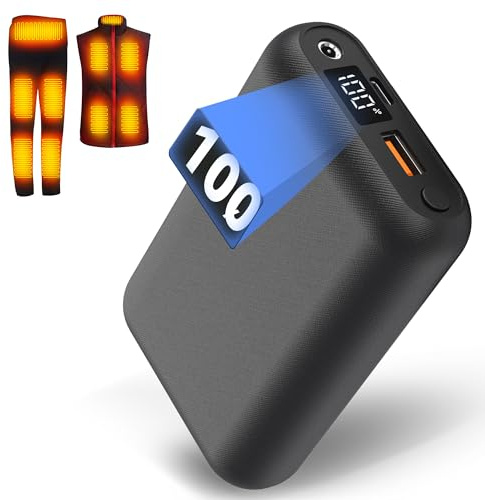 7.4V 2A 20000mAh Battery with DC Connection for Heated Vest Jacket Trousers Heated Underwear and Electric Blanket - Replacement Power Bank for Heated Clothes