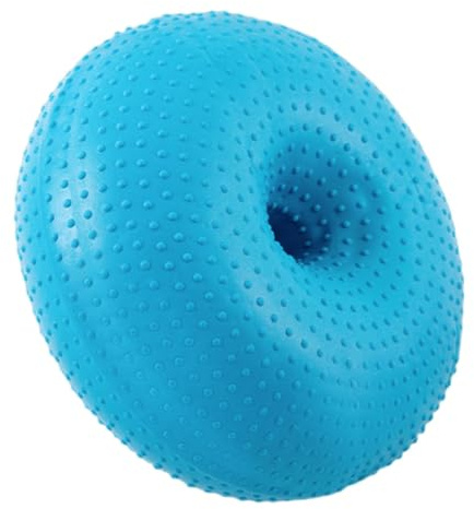 MotiveTech Pelota de Ejercicios con Forma de Dona, Pelota de, 50 Cm, Opción de Asiento Flexible para Entrenamiento de La Oficina, Azul