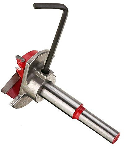 Powertool Forstnerbohrer, Scharnierbohrer, Legierung, scharfer Holzbearbeitung, Scharnier-Lochschneider mit Tiefenanschlag für Holzarbeiten, perforiert (Durchmesser 25 mm)