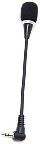 Topke Negro supresión de Ruido portátil Mic micrófono Mini portátil PC Portátil de 3,5 mm Jack Flexible Micrófono