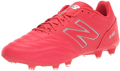 New Balance Men's 442 V2 Team FG Soccer Shoe, Red/White, 7.5 Wide US