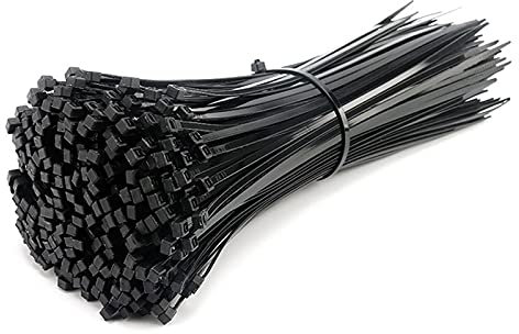 Kabelbinder 200 stücke 2mm 3mm weiß schwarz selbsthemmend Kunststoff Nylon Kabel Krawatten Wire Zip Krawatte Kabelmanager 2 * 100mm 3 * 200mm Kabelbinder Schwarz (Color : 2x200-Black)