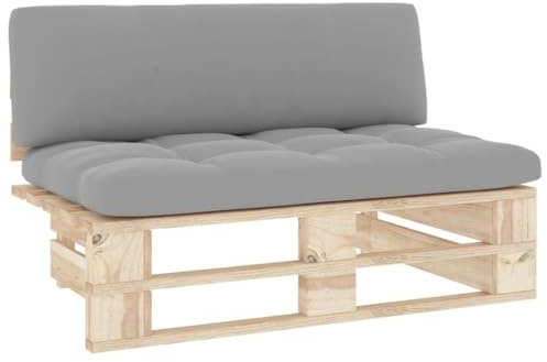 vidaXL Kiefernholz Imprägniert Garten Mittelsofa Sofa Lounge Gartensofa Gartenmöbel Palettenmöbel Palettensofa Terrasse Wohnzimmer
