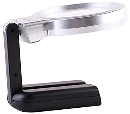 Screen Magnifier Handheld Foldable led/Desktop Magnifying Glass 10 Times Higher Definition Lenses for Reading The Elderly, Jewelry Appraisal, Repair and Other Portable Electronic Magnifier Magnifier