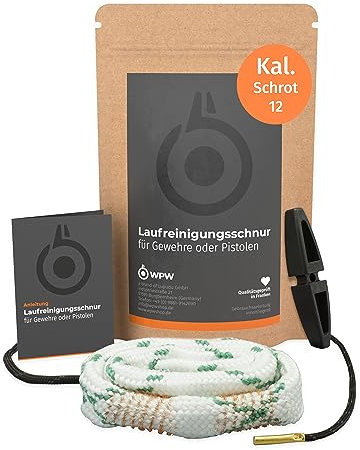 WPW Laufreinigungsschnur, Kaliber 12 Schrotflinte, Shotgun Laufreinigung für Langwaffen