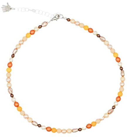 Feliss Perlenkette Halskette Damen 45 cm Bunt mit Glasperlen