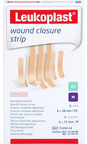 LEUKOPLAST wound closure strip Mix beige 2St