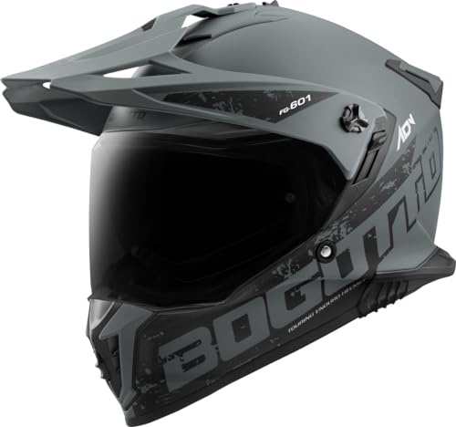 Bogotto FG-601 Duo Casque d’Enduro en Fibre de Verre, Anthrazit Matt, M