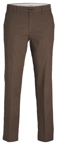 JACK & JONES Pantaloni Chino da Uomo con Taglio Largo, Coffee Quartz, 30W x 30L