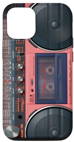 Hülle für iPhone 14 Pro Boombox Throwback Retro Musik 80er & 90er Koralle Ghettoblaster