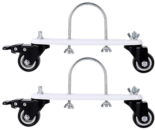 Rueda de colchera, ruedas pesadas de volantes, rueda de lanzador de radiador relleno de aceite 2pcs 360 ° girator