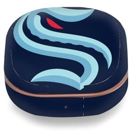Head Case Designs Offizielle NHL Übergroß Seattle Kraken Vinyl Haut Aufkleber Abziehbild Abdeckung kompatibel mit Buds Live/Buds Pro / Buds2