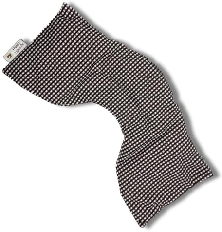 Franzis Nähstube I Dinkelkissen I Nackenkissen I kariert braun I 100% Baumwolle I Körnerkissen I bei Verspannungen oder Schulter- und Nackenschmerzen I Wärmekissen für Mikrowelle I Kältekissen