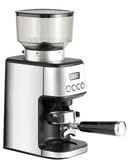 Moulin à Café Électrique CG05, 52 Réglages de Mouture, Réservoir 250g, Écran LCD, Acier Inoxydable, Blanc et Noir