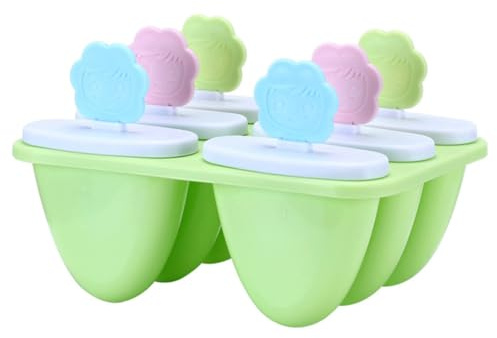 Cabilock 2 pièces Moules à Glace DIY Cavités avec Couvercles PP Alimentaire Forme Joyeuse Tournesol Réutilisables pour Maison et Boutique Lot de Rose Vert