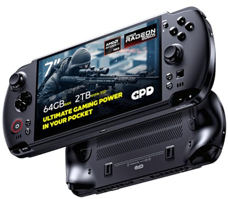 GPD Win 5 PC de Jeu Portable| AMD Ryzen AI Max+ Ryzen 395 | 64GB LPDDR5X RAM, 2TB SSD | Carte Graphique Radeon 8060S | PC Portable pour Les Jeux AAA et l'émulation