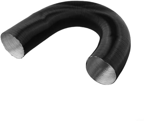 Yelvera Aluminium 90mm Ducting, Dryer Vent Hose, Flexible Vent Hose Pipe for HVAC Heating Cooling Ventilation and Exhaust, Extractor Fan, Hydroponics, Automotive(100cm)