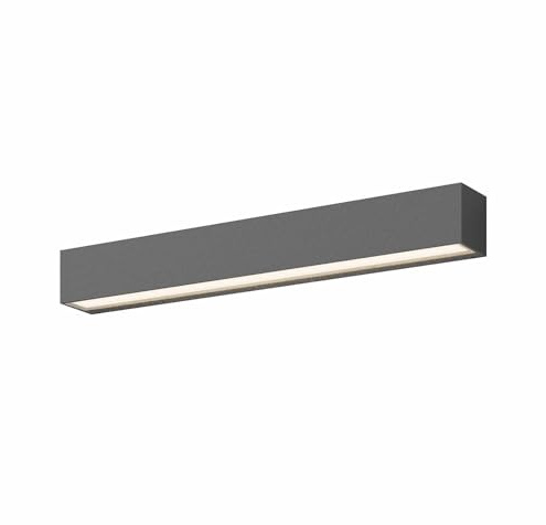 Lucande LED Wandleuchte außen Lengo (Modern) in Schwarz aus Aluminium (1 flammig,) - Außenwandleuchten Wandlampe Led Außenlampe Outdoor für Außenwand/Hauswand Haus Terrasse &