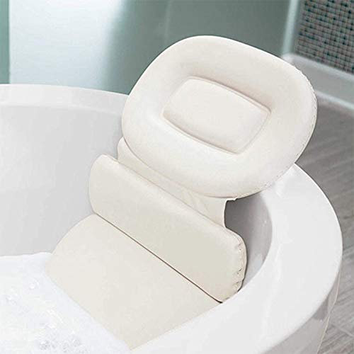 HAIBI Badewannenkissen, Mit Non-Slip Saugnäpfe 3-Panel-Design Für Schulter Hals Unterstützung Passt Jede Größe Wanne Jacuzzi Ganzkörper Bad Kissen