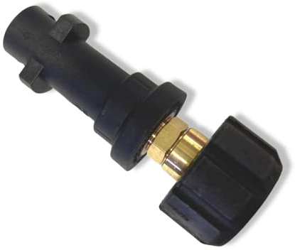 M&M Smartek Kärcher K2-K7 Bajonettadapter auf M22x1,5 IG | Robuster Adapter verbindet kompatible Hochdrucksysteme; Anschlussform, Gewinde, Dornmaß und Geräteserie vor dem Kauf prüfen.