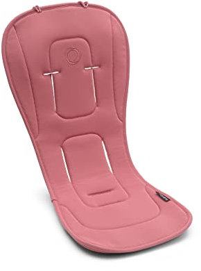 Bugaboo Duo-Komfort Sitzauflage für vier Jahreszeiten, verbesserte Passform, kompatibel mit allen Bugaboo Kinderwagen, wendbar, superweiches 3D-Mesh, Sunrise Red