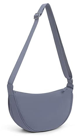 TIAASTAP Damen Halbmond Crossbody Schultertasche, Hobo Casual Crossbody Bag, Einfarbige Tragbare Halbmond-Tasche Umhängetasche mit verstellbarer Schultergurt