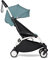 Passeggino BABYZEN YOYO2 6+ (Telaio Bianco e Rivestimento colorato 6+ Aqua) - Include l’imbracatura, lo schienale, i supporti della cappottina, il cuscino e la cappottina abbinata
