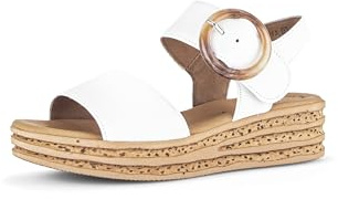 Gabor Damen Plateausandalen | Frauen Sandalen | Best Fitting | Strandschuhe | Plateausandaletten | Dicke Sohle | bequem | Latte (Natur) | 41 EU - 7.5 UK