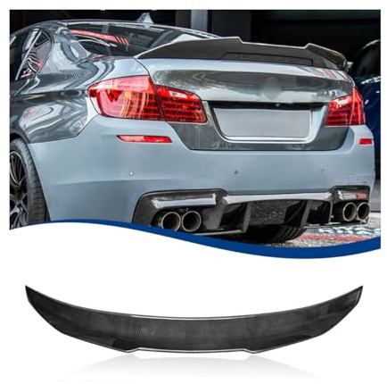 XPHAZZ Rear Trunk Spoiler PSM-Style Compatible with 5 Series and M5 Sedan (F10 & F10 M5 10-16, Carbon Fiber Look)