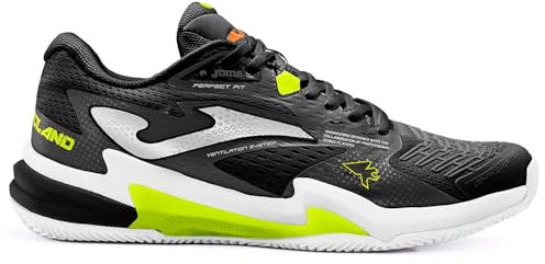 Joma Roland Men 2401 TROLAS2401AC, Men Tennis Shoes,Padel Shoes, Black, 42 EU