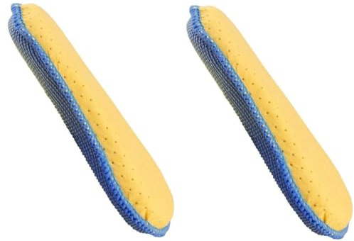 cyclingcolors 2X éponge Microfibre à polir Anti Rayure Double Face Moto Voiture carrosserie Chamois intérieur extérieur nettoyant Bleu, 170x100mm