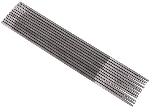 WPKD BLUEIY 12 Limas Redondas para Afilar Motosierras, 4 Mm de Diámetro y 25 Cm de Longitud, Lima de Sierra de Cadena de Acero para Carpintería para Jardín y Patio