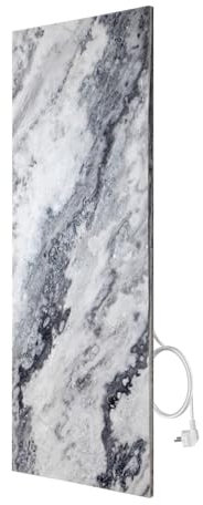 Marwona riscaldatore in pietra naturale a infrarossi con termostato I 800 W I Carrara Optik A-800 I Riscaldatore a infrarossi da parete a risparmio energetico I Garanzia di 5 anni I Qualità tedesca