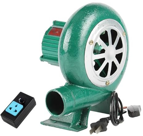 WXXSHGDW Soffiatore Elettrico Potente, 220V Soffiatore per Barbecue, Soffiatore per Forgia a Carbone, Velocità Regolabile, per Barbecue All'aperto, Soffietto per Fuoco, Cucina da Campeggio(180*240mm)