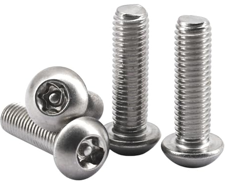 (20 unidades) M8x35mm Tornillos de seguridad, acero inoxidable 304, tornillo de cabeza de botón, cierre de tornillo