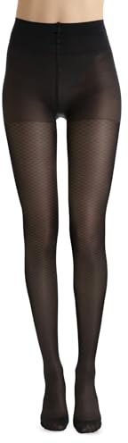 Relaxsan Basic 880 (Noir-Rhombes 5/XXL) collant de maintien 140 Den compression graduée moyenne