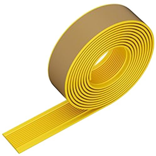 Treppenkantenprofil Gelber Treppenkantenschutz Aus Vinyl, Treppenkantenschutz Für Fliesen-/Holz-/Metall-/Betonstufen, Rutschfeste, Selbstklebende Treppenkanten(LxW 50mx8cm/164.04ftx3.15in)