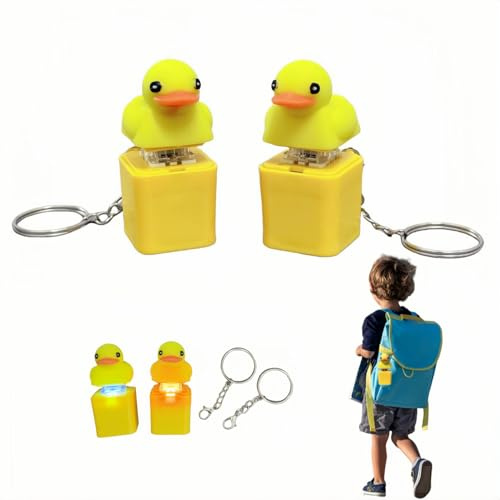 Quacking Duck Fidget Toy- 2pcs Duck Keyboard Keycaps Anxietys Relief Toy,Finger Keyboard Caps Relief Stress Toy for Kids Adults