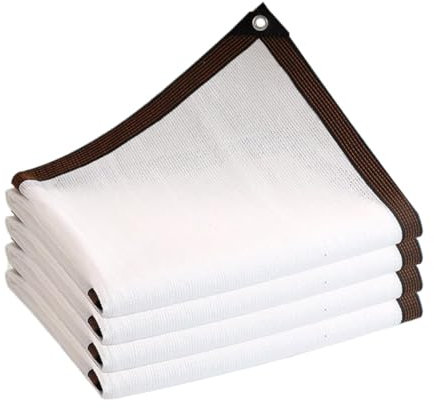 Filet d'ombrage blanc pour jardin, 85 % anti-UV, pour plantes et serres, bâche respirante avec œillets, 3 x 2 m