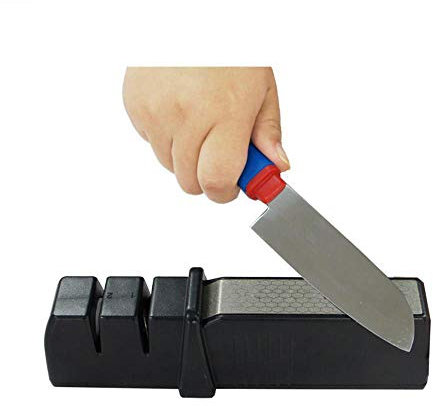 HKP Cocina de cerámica tijeras afilador de diamante cuchillo piedra de afilar