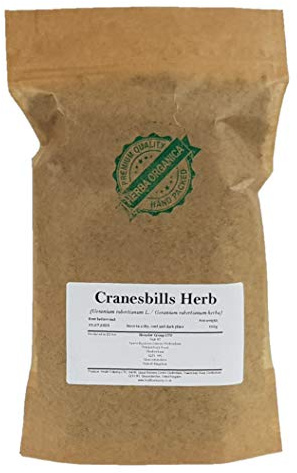 Herba Organica - Cranesbills Herb - Geranium Robertianum L - Herb-Robert (50g)