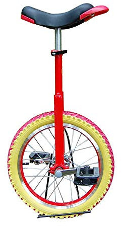 Einrad,HöHenverstellbar Akrobatik Fahrrad Balance Radfahren ÜBung Konturierter Ergonomischer Sattel Geeignet,FüR Kinder AnfäNger / 16 Zoll/Farbe