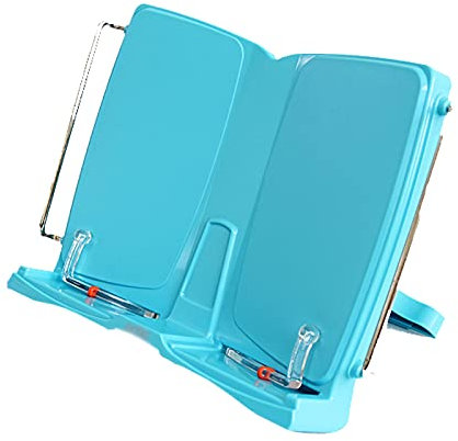 Leseständer Buchstände, Lese-Ruhebuchhalter, Blau-Kochbuch Lehrbuch-Halter Tragbare robuste Bücherkinos für Zuhause, Schule, Büro, Bibliothek Bücherregal